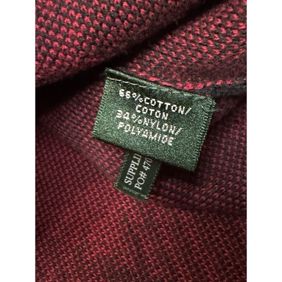 Lauren Ralph Lauren Sweater Dress Black Red Buffalo Plaid XS Preppy Designer - Picture 3 of 9